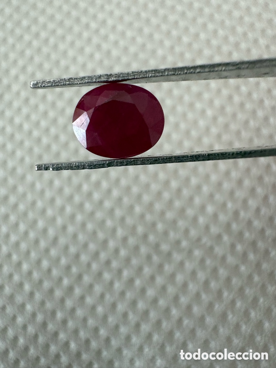Coleccionismo de gemas: Espectacular Rub&iacute; Natural Facetado (2.2 Ct Aprox)&mdash;SIN TRATAMIENTOS (No Heat)&mdash;Analizado Por Gem&oacute;loga