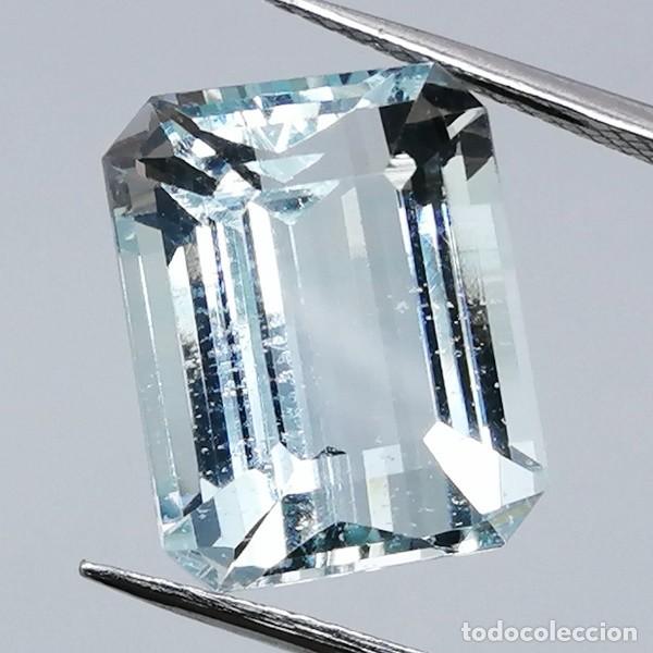 Coleccionismo de gemas: Aguamarina Natural 7.65 ct &middot; Certificado IGE &middot; Talla Rectangular &middot; Colecci&oacute;n / Joyer&iacute;a
