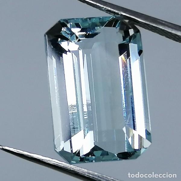 Coleccionismo de gemas: Aguamarina Natural 9.44 ct &middot; Certificado IGE &middot; Talla Rectangular &middot; Colecci&oacute;n / Joyer&iacute;a