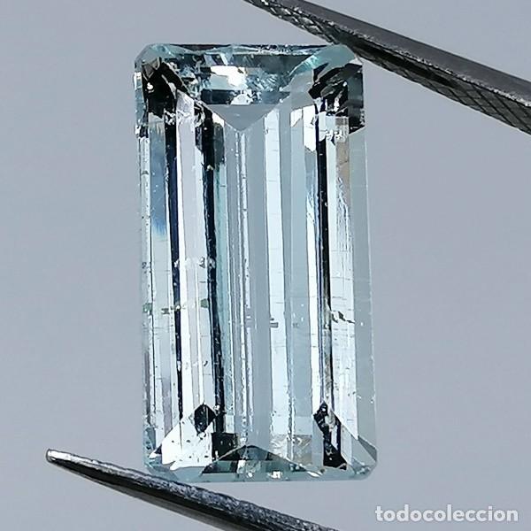 Coleccionismo de gemas: Aguamarina Natural 5.04 ct &middot; Certificado IGE &middot; Talla Rectangular &middot; Colecci&oacute;n / Joyer&iacute;a