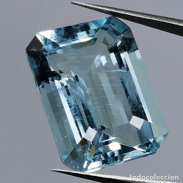 Coleccionismo de gemas: Aguamarina Natural 4.49 ct &middot; Certificado IGE &middot; Talla Rectangular &middot; Colecci&oacute;n / Joyer&iacute;a