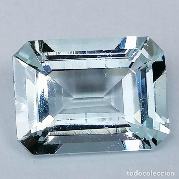 Coleccionismo de gemas: Aguamarina Natural 3.31 ct &middot; Certificado IGE &middot; Talla Esmeralda &middot; Colecci&oacute;n / Joyer&iacute;a