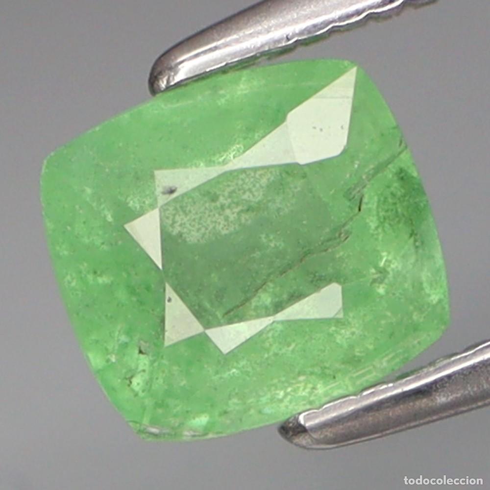 Coleccionismo de gemas: Tsavorita Natural 6,0 x 5,5 mm.