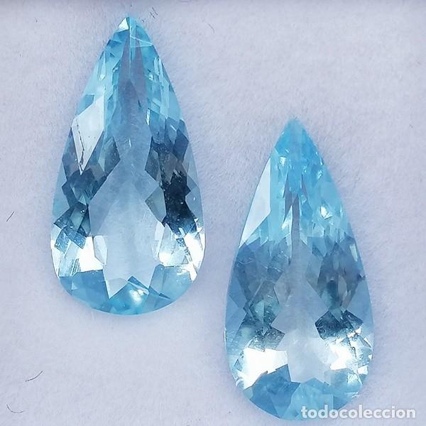 Coleccionismo de gemas: 2 Aguamarinas Naturales 4.55 ct &middot; Certificado IGE D‑65562 &middot; Colecci&oacute;n / Joyer&iacute;a