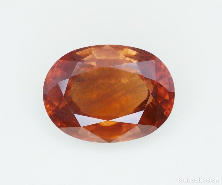 Coleccionismo de gemas: NATURAL PYROPE-SPESSARTINE 7.45 CT &ndash; COLOR CHANGE &ndash; BROWNISH ORANGE / ORANGISH PINK &ndash; ICA GEMLAB