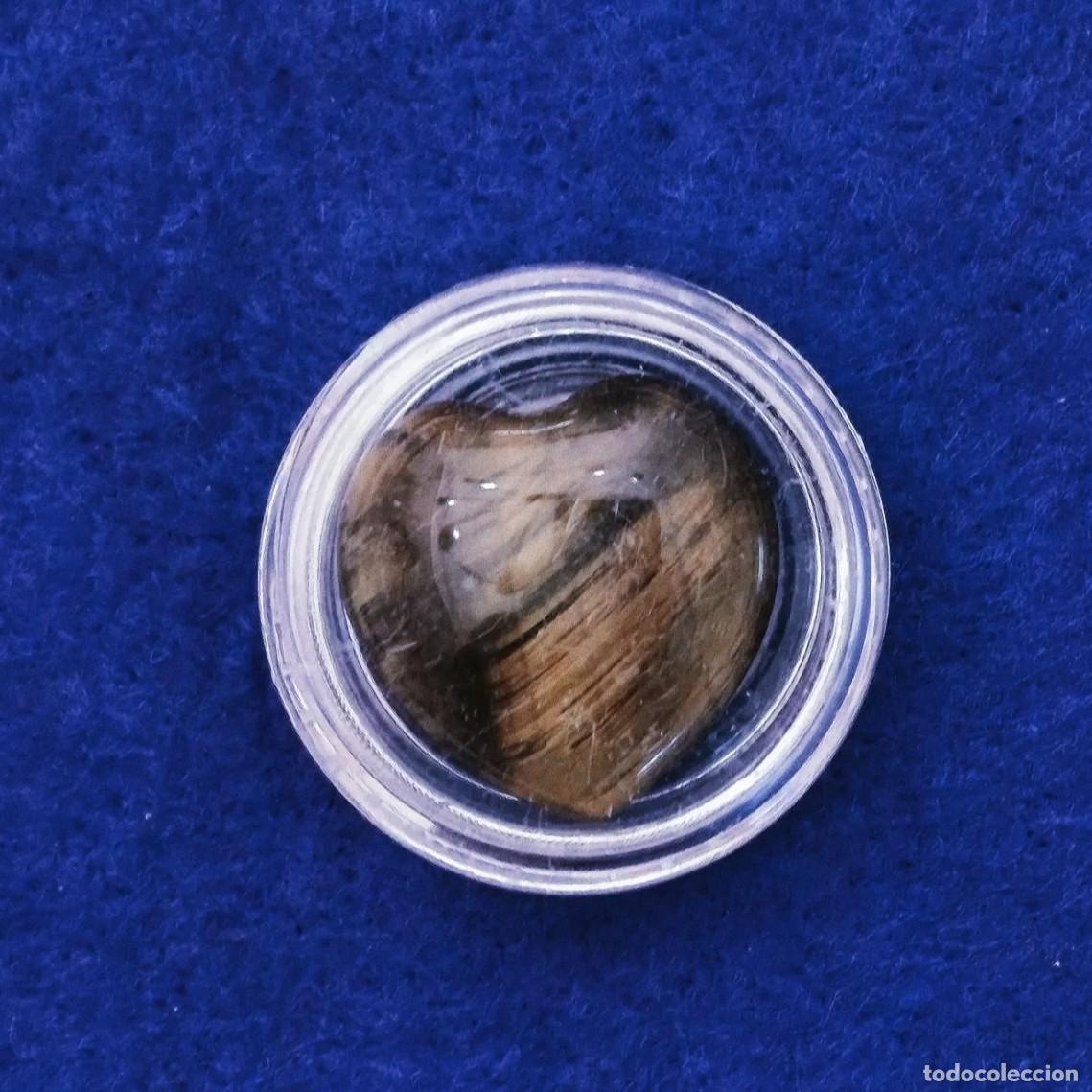 Colecionismo de pedras preciosas: OJO DE TIGRE NATURAL TALLA CORAZON. MED. 20 X 20 MM. PESO 18,39 CTS