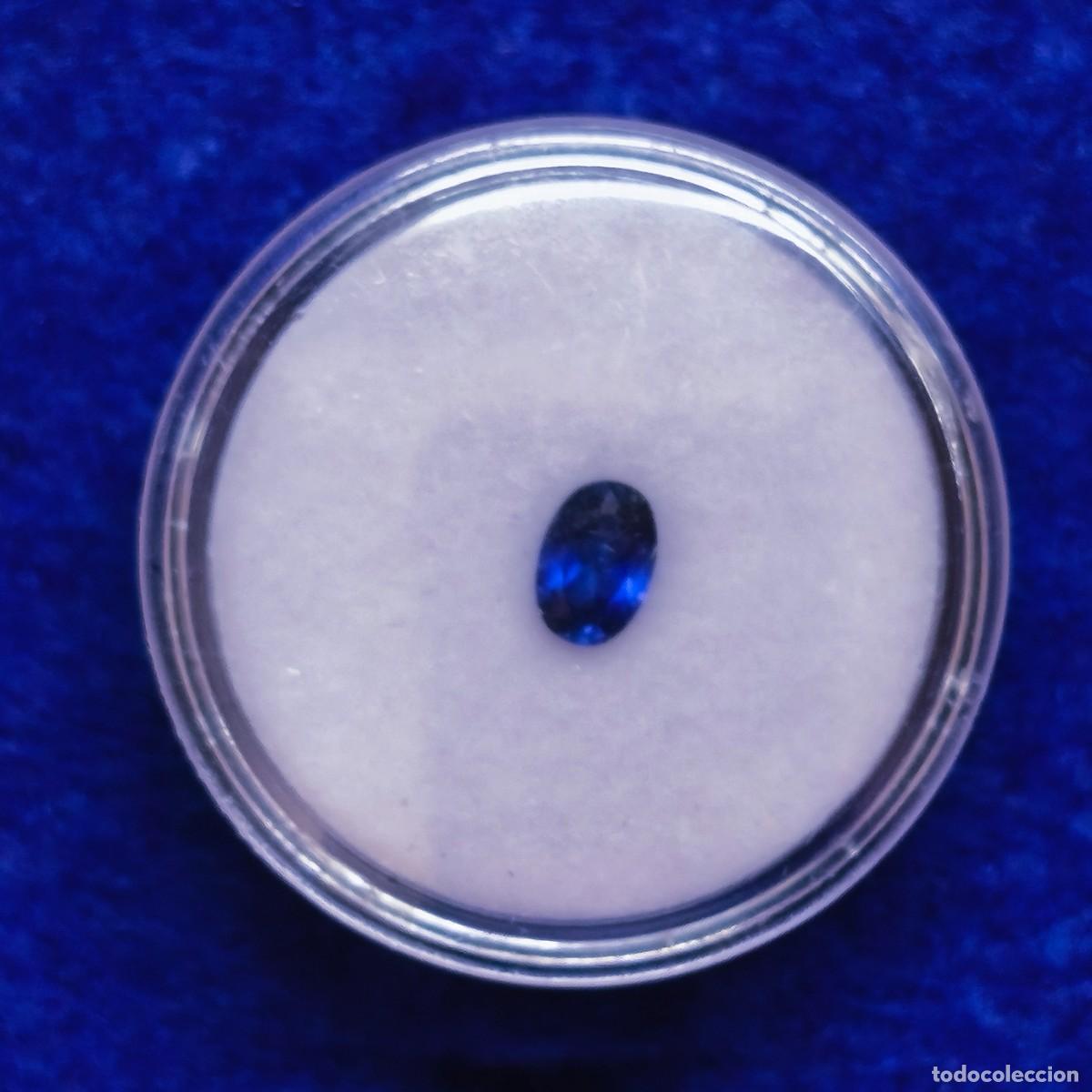 Gem collecting: ZAFIRO NATURAL ?? EN TALLA OVAL MED. 6 X 4 MM.PESO 0,66 CTS