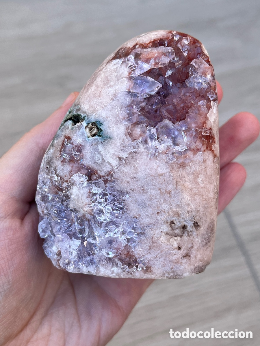 Coleccionismo de gemas: Geoda de amatista rosa