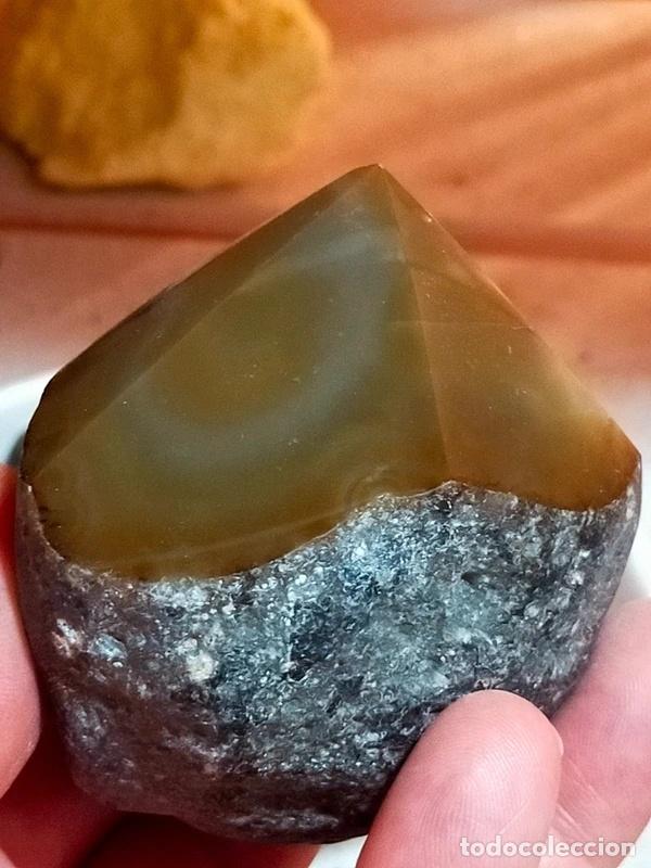 Coleccionismo de gemas: Punta di Agata con mini geodino - Foto 5