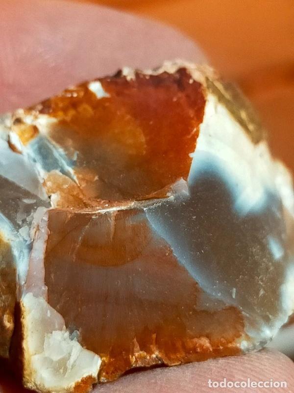 Coleccionismo de gemas: Corniola grezza del Brasile con sfumature multicolori naturali - Foto 2