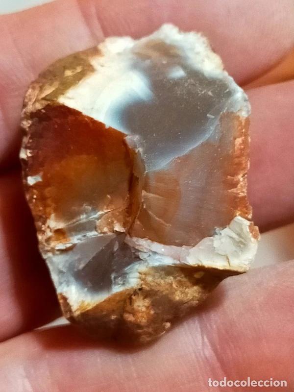 Coleccionismo de gemas: Corniola grezza del Brasile con sfumature multicolori naturali - Foto 5