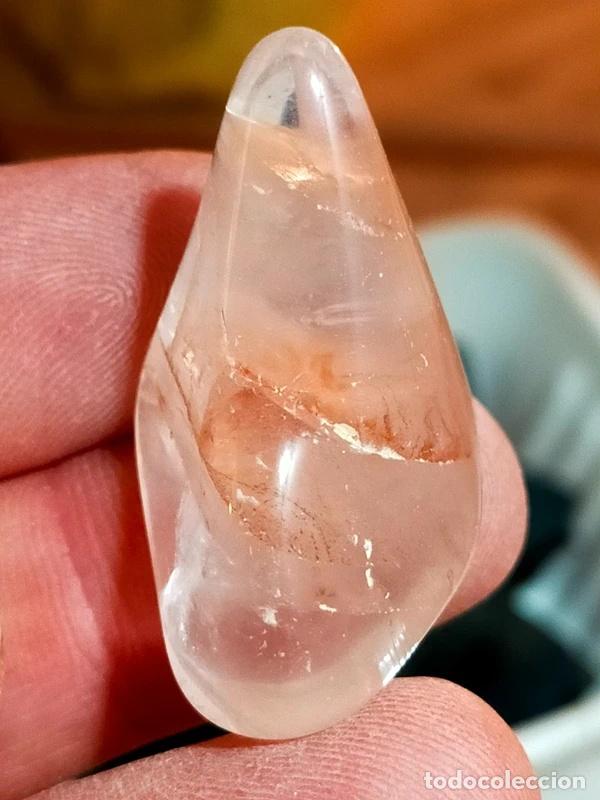 Sammlung von Edelsteinen: Pietra di Quarzo Ematoide Burattato del Brasile 14g