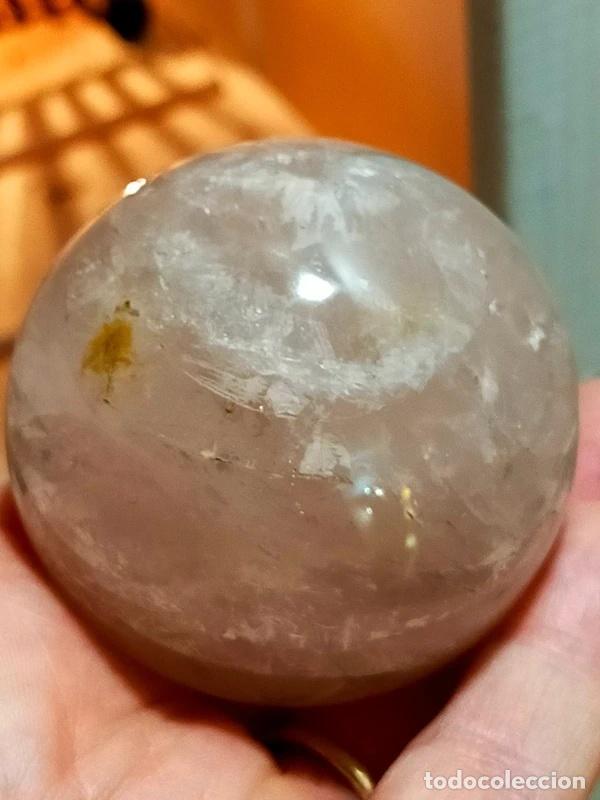 Coleccionismo de gemas: Sfera in Quarzo Rosa