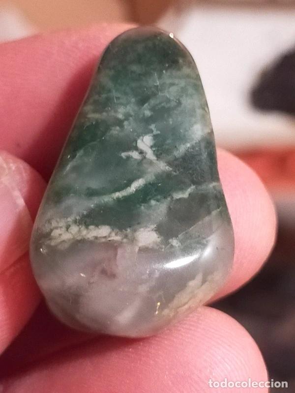 Gem collecting: Calcedonio verde burattato dal Brasile g 12