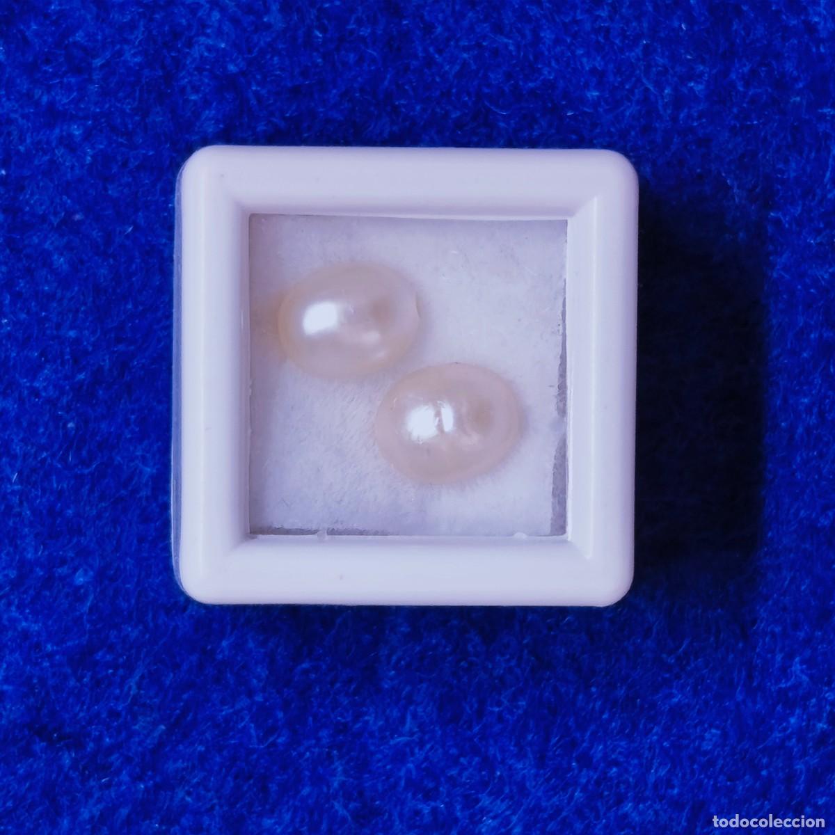 Coleccionismo de gemas: PAREJA DE PERLAS CULTIVADAS LAGRIMA.MEDIO TALADRO. MED. 6 X 5 MM. PESO 2,42 CTS.