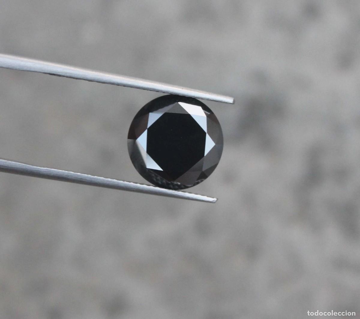 Collezionismo di gemme: DIAMANTE NEGRO NATURAL DE 4.34.CT - 11.00.mm x 6.mm