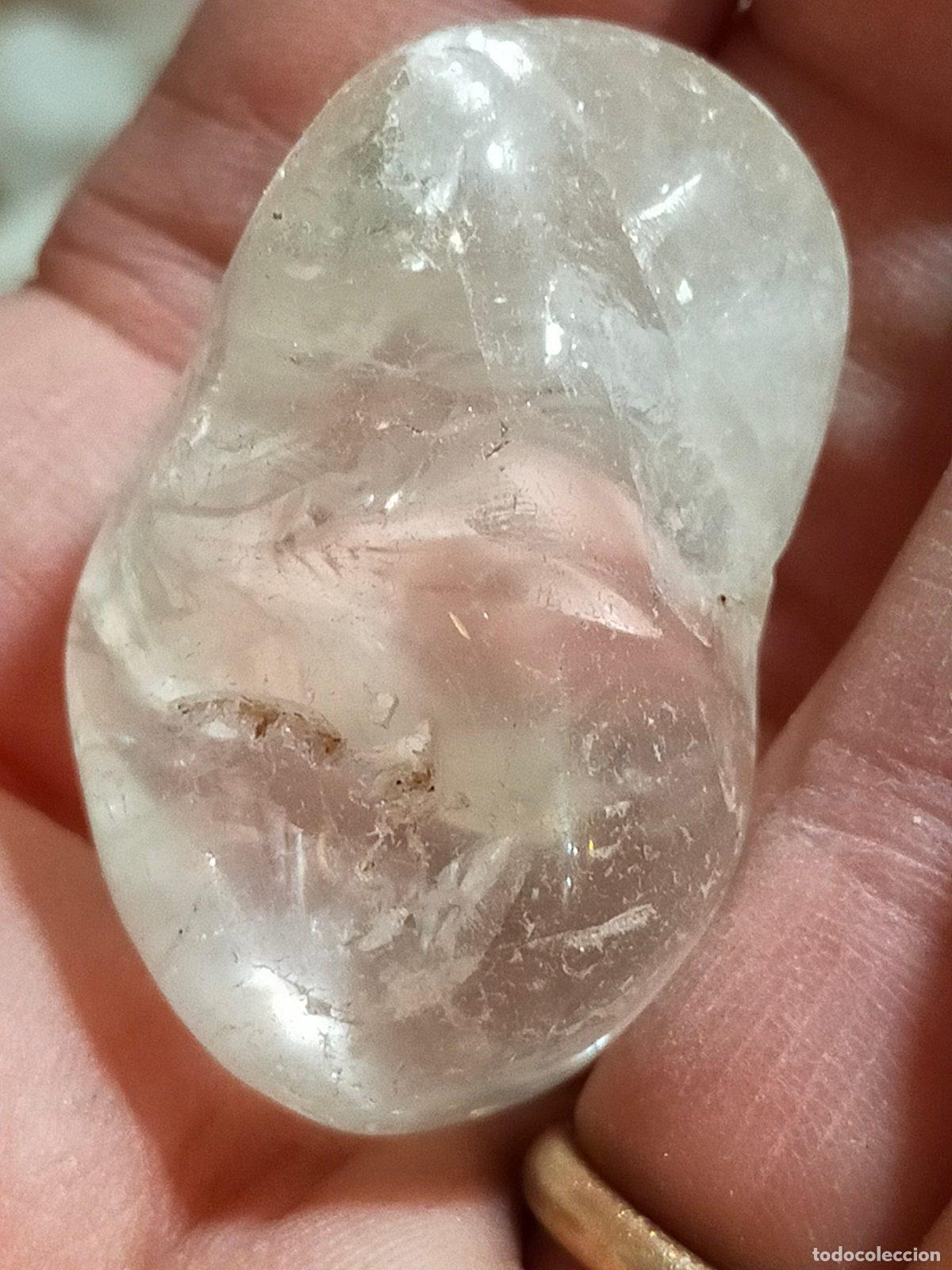 Coleccionismo de gemas: Quarzo Ialino Burattato Naturale - Cristallo di Rocca Trasparente per Cristalloterapia