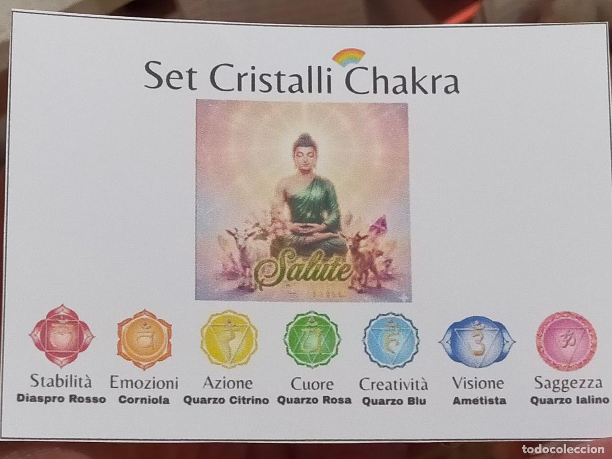 Coleccionismo de gemas: Kit Cristalli Chakra Salute - Minerali Naturali per Cristalloterapia