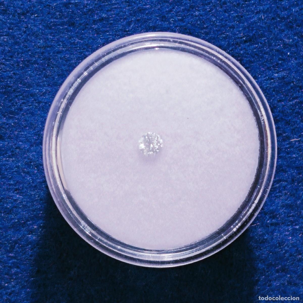 Sammlung von Edelsteinen: DIAMANTE NATURAL TALLA BRILLANTE. MED. 3,10 MM. PESO 0,13 CTS. SIN TRATAMIENTO