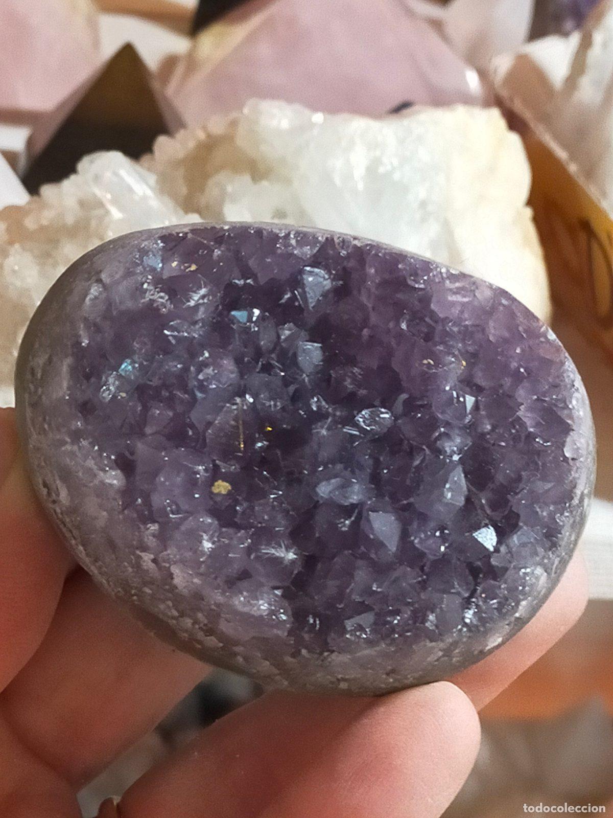 Coleccionismo de gemas: Ametista Naturale Viola Taglia M - Cristallo Boho Chic per Salotto e Camera