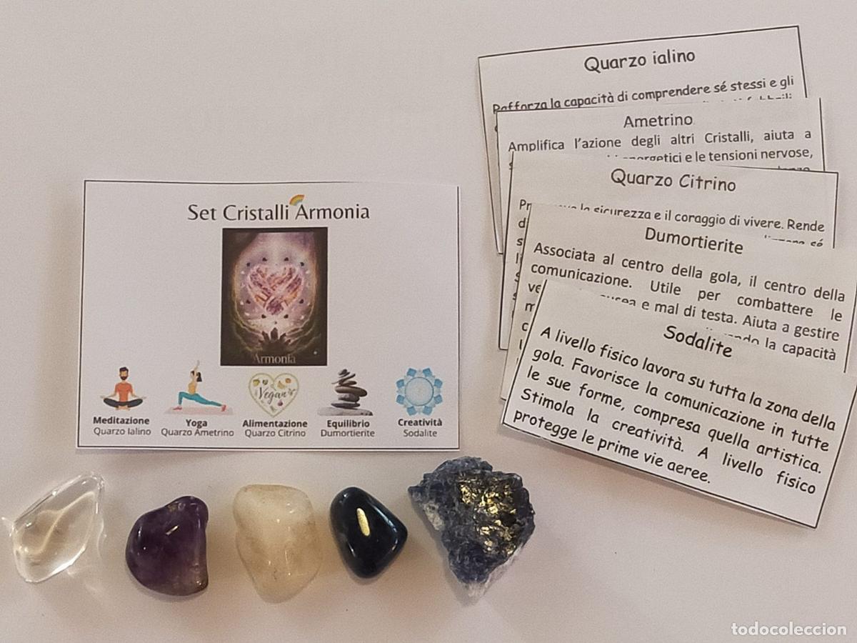 Coleccionismo de gemas: Set Cristalli Armonia in Pietre Naturali Multicolore per Meditazione e Cristalloterapia