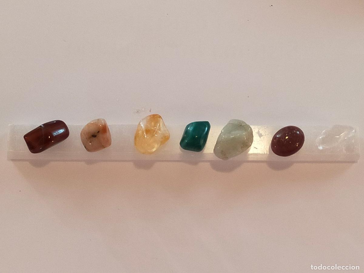 Coleccionismo de gemas: Set Cristalli Naturali Olistici - Amestista, Selenite, Quarzo, Diaspro e Occhio di Tigre