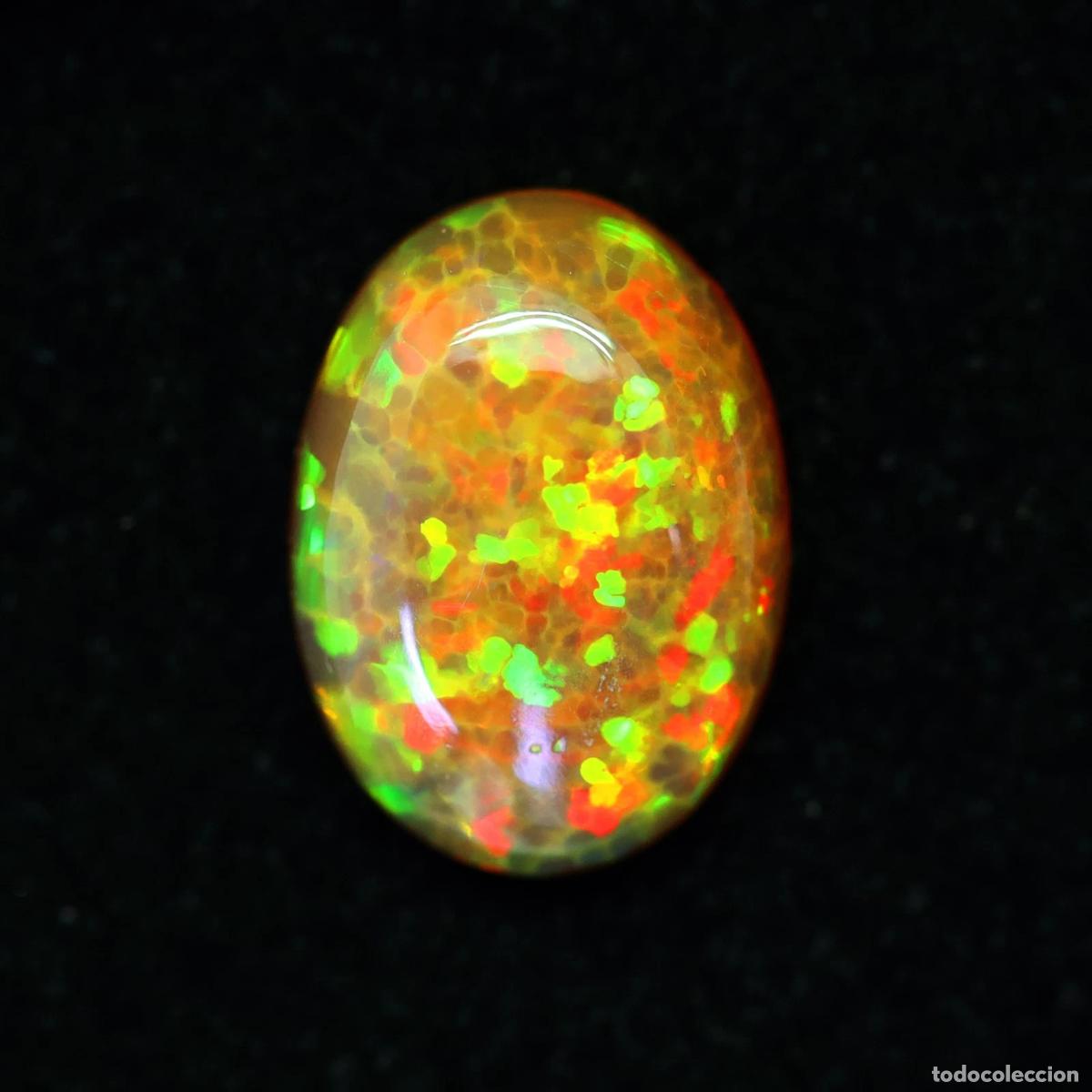 Coleccionismo de gemas: 3.10 CT &Oacute;palo Welo Seminegro Et&iacute;ope Multicolor