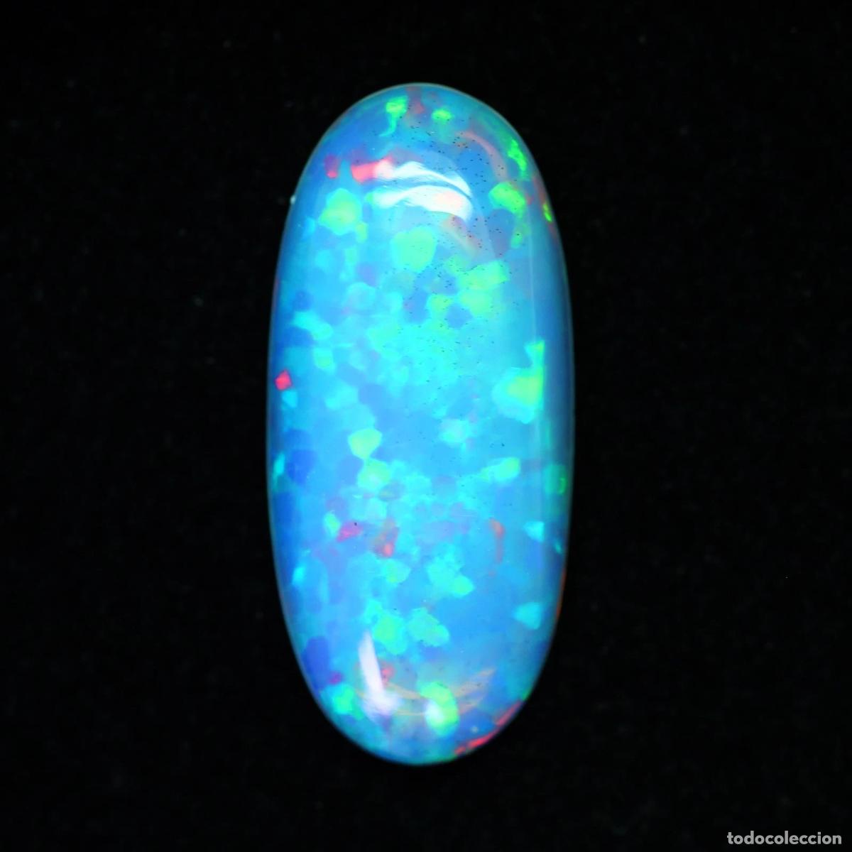 Coleccionismo de gemas: 5.80 CT &Oacute;palo Welo Et&iacute;ope Natural Seminegro, Juego de Colores