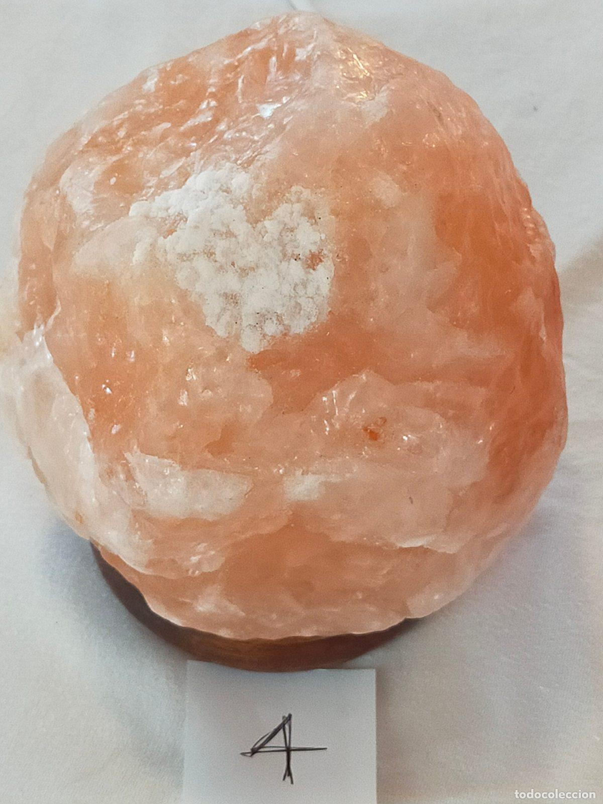 Coleccionismo de gemas: Lampada di Sale Rosa dell'Himalaya Sferica Grezza Natural Glow