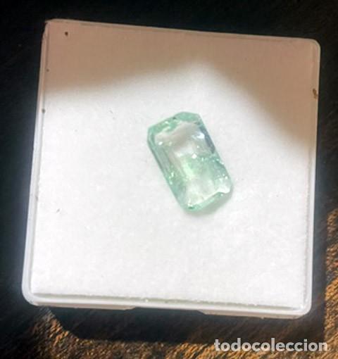 Coleccionismo de gemas: 3.90 CTS EXCELENTE ESMERALDA NATURAL TALLA ESMERALDA