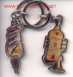 Collection of Keychains: 18-203. Llaveros Ballantines. 2 diferentes