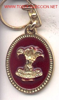 Collection of Keychains: 18-231. Llavero 10&ordm; Aniversario Comisi&oacute;n Fiestas Dama Imperial. Elche