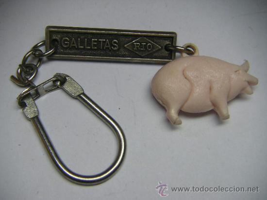 Coleccionismo de llaveros: llavero antiguo galletas R&iacute;o - Foto 1