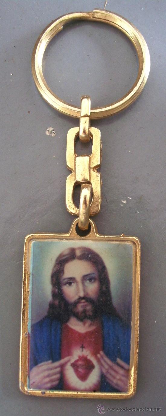 Coleccionismo de llaveros: llavero sagrado corazon (2,5x4cm aprox) - Foto 1