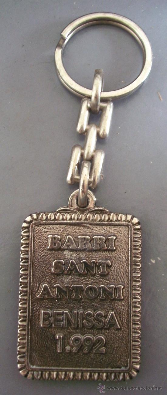 Collezionismo di Portachiavi: llavero barri sant antoni benissa 1992 (3x4cm aprox)