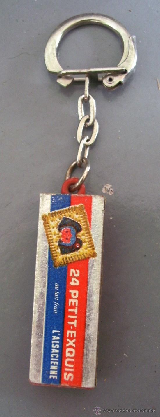 Collectionnisme de portes-cl&eacute;s: llavero publicidad francesa, 24 petit-exquis l&acute;alsacienne (plastico, 4cm aprox)