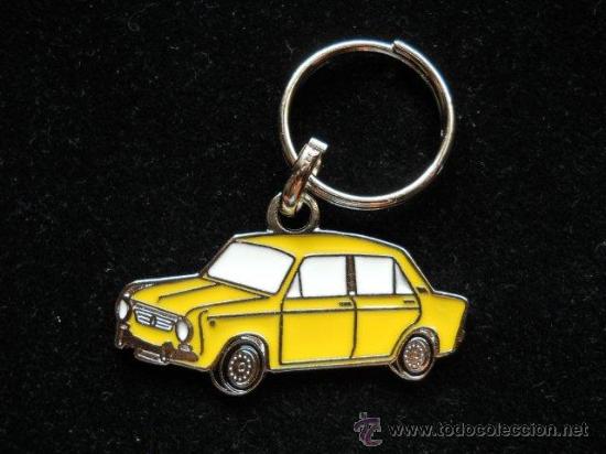 Coleccionismo de llaveros: llavero seat 850 4 puertas amarillo
