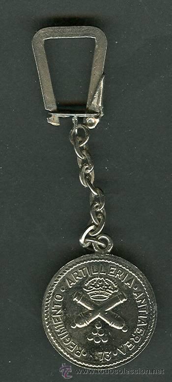 Coleccionismo de llaveros: LLAVERO MILITAR DEL REGIMIENTO DE ARTILLERIA ANTIAEREA  N&ordm; 73