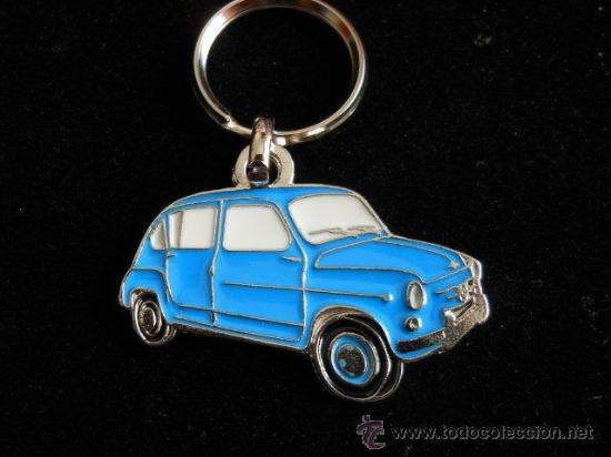 Coleccionismo de llaveros: llavero seat 800 azul