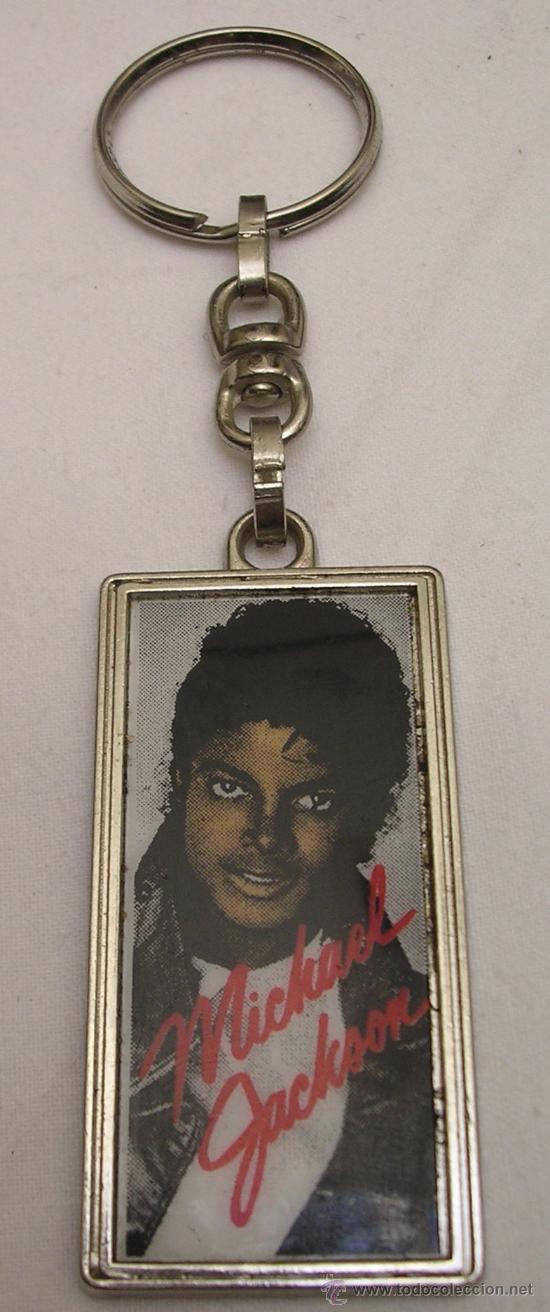 Coleccionismo de llaveros: MICHAEL JACKSON - LLAVERO ORIGINAL A&Ntilde;OS 80 - SIN USO - V. DETALLES