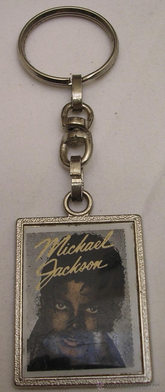 Coleccionismo de llaveros: MICHAEL JACKSON - LLAVERO ORIGINAL A&Ntilde;OS 80 - SIN USO - V. DETALLES