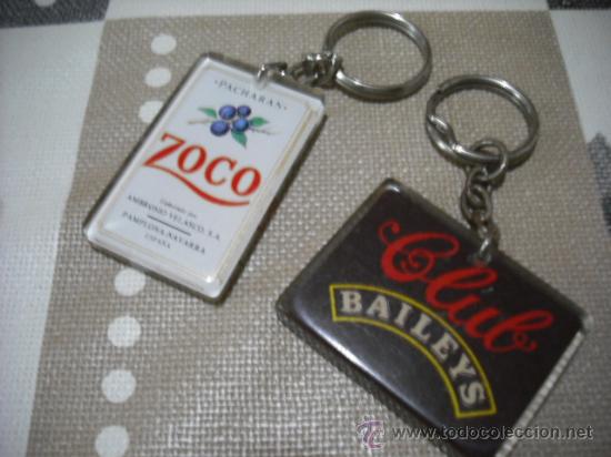 Sammlung von Schl&uuml;sselanh&auml;ngern: DOS LLAVEROS PUBLICIDAD  - ZOCO - BAILEYS -