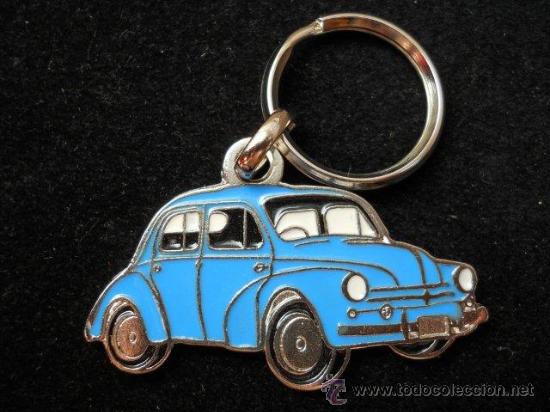 Coleccionismo de llaveros: llavero renault 4 cv azul