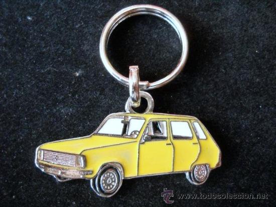 Coleccionismo de llaveros: llavero renault 6 amarillo - Foto 1