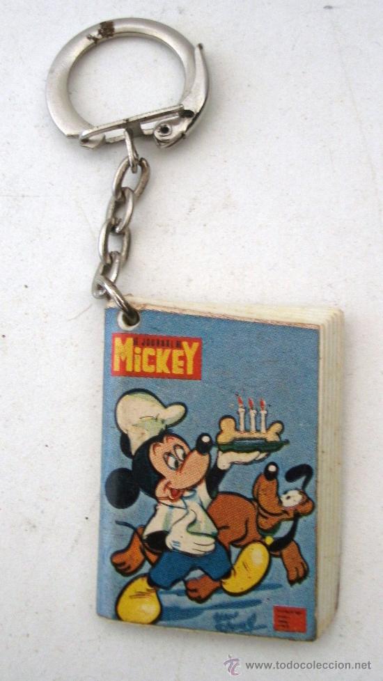 Sammlung von Schl&uuml;sselanh&auml;ngern: llavero frances publicidad le journal de mickey (walt disney productions)