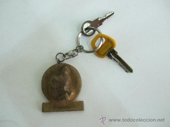 Collectionnisme de portes-cl&eacute;s: LLAVERO DE MADERA CON UN ELEFANTE - TIENE 2 LLAVES