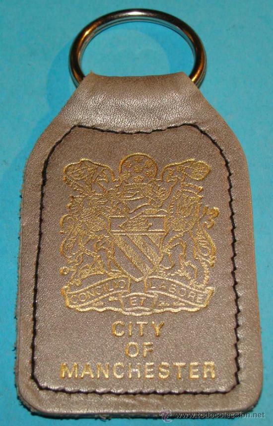 Collectionnisme de portes-cl&eacute;s: LLAVERO DE TURISMO / HER&Aacute;LDICA. ESCUDO HER&Aacute;LDICO DE LA CIUDAD DE MANCHESTER, INGLATERRA.