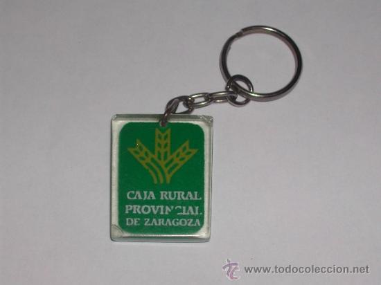 Coleccionismo de llaveros: Llavero de metacrilato CAJA RURAL PROVINCIAL DE ZARAGOZA