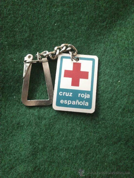 Coleccionismo de llaveros: Antiguo Llavero Met&aacute;lico Esmaltado De La Cruz Roja Espa&ntilde;ola.