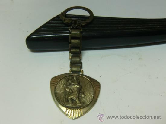 Coleccionismo de llaveros: Llavero de San Crist&oacute;bal. Metal - Foto 2